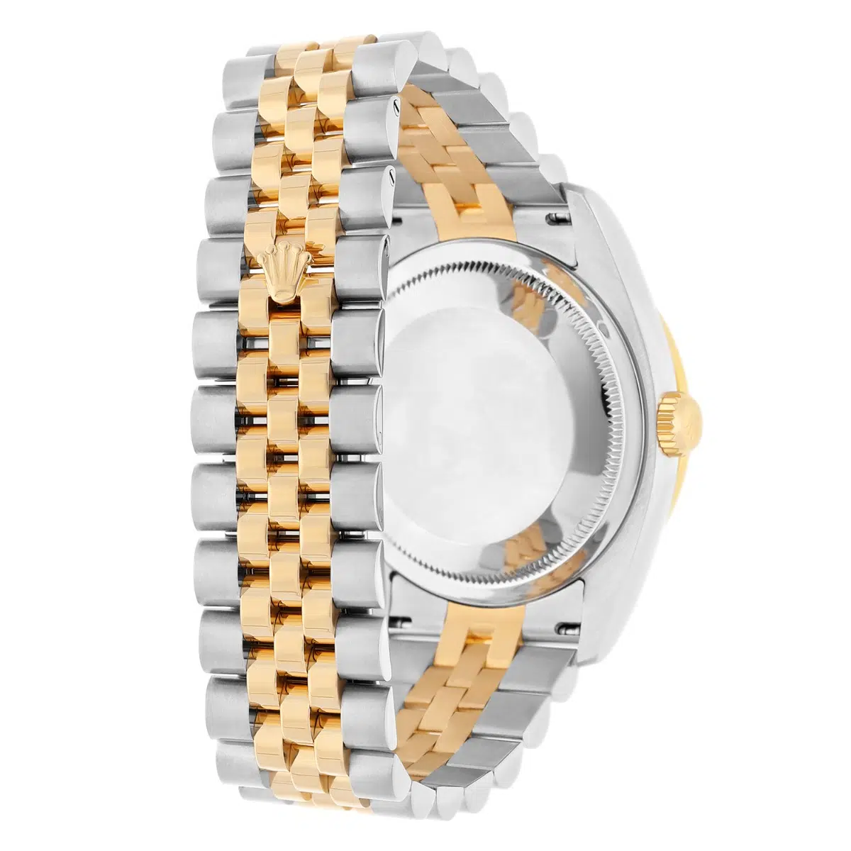 Rolex Datejust 36 Gold & Steel 116233 Champagne Roman Dial Diamond Bezel Jubilee Watch – image 7