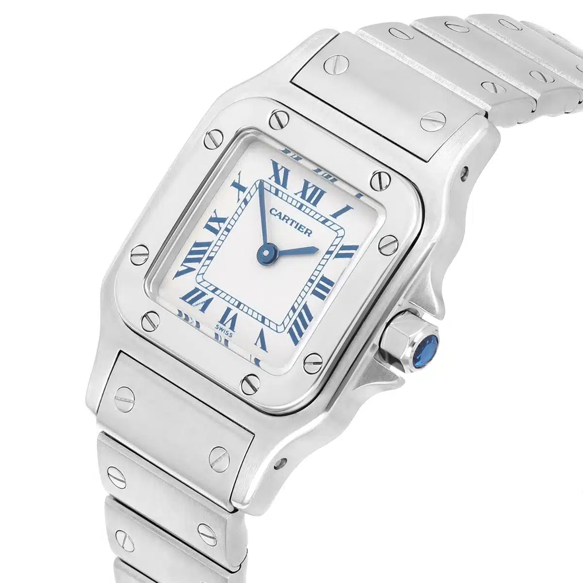 Cartier Santos Galbee W20056D6/1565 24mm Stainless Steel with Silver Dial Ladies Watch – image 5