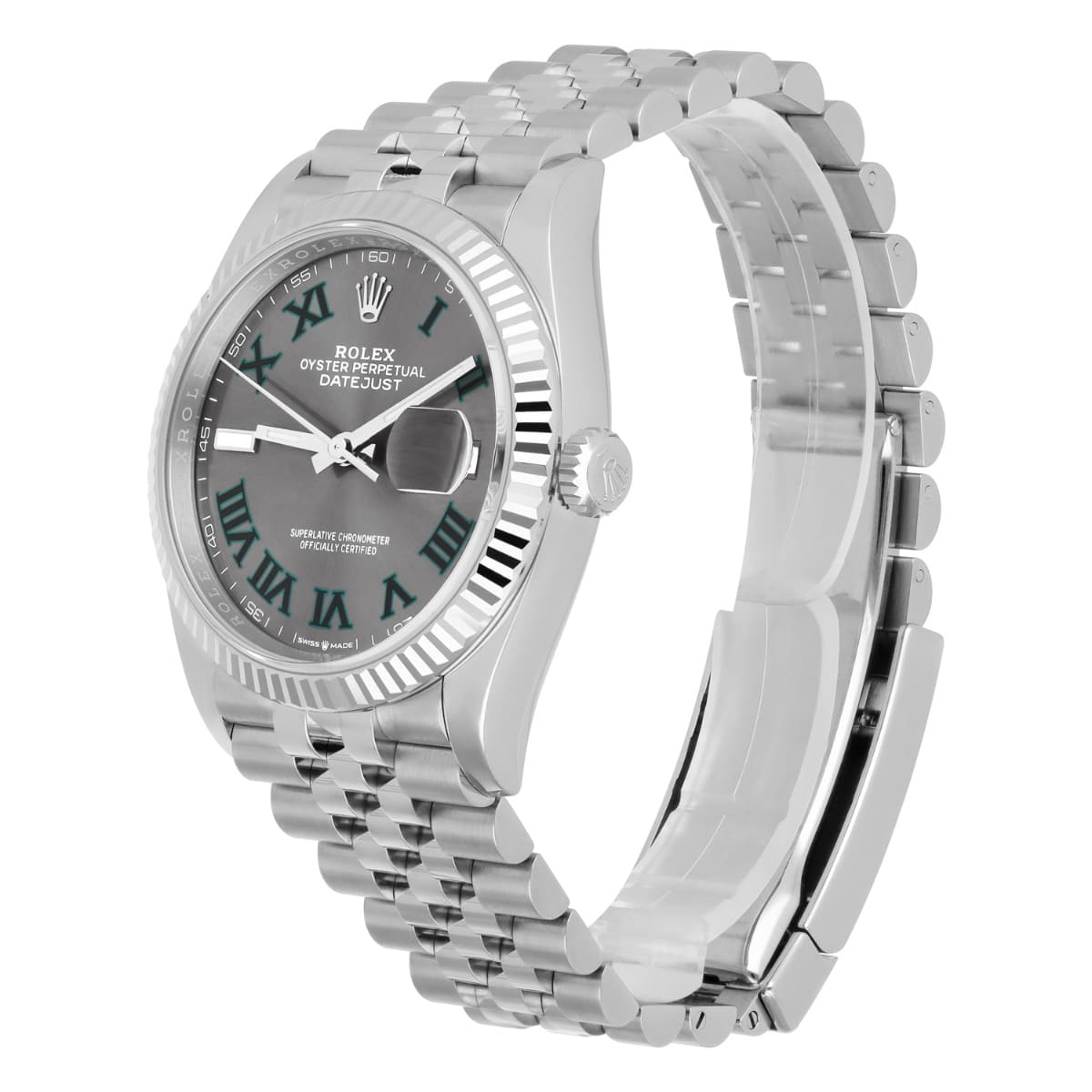 Rolex Datejust 126234 Steel 36mm Wimbledon Dial Jubilee Bracelet 2022 Box/Papers
