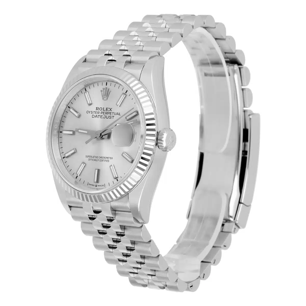 Rolex Datejust 126234 Steel 36mm Silver Index Dial Jubilee Bracelet Complete – image 4