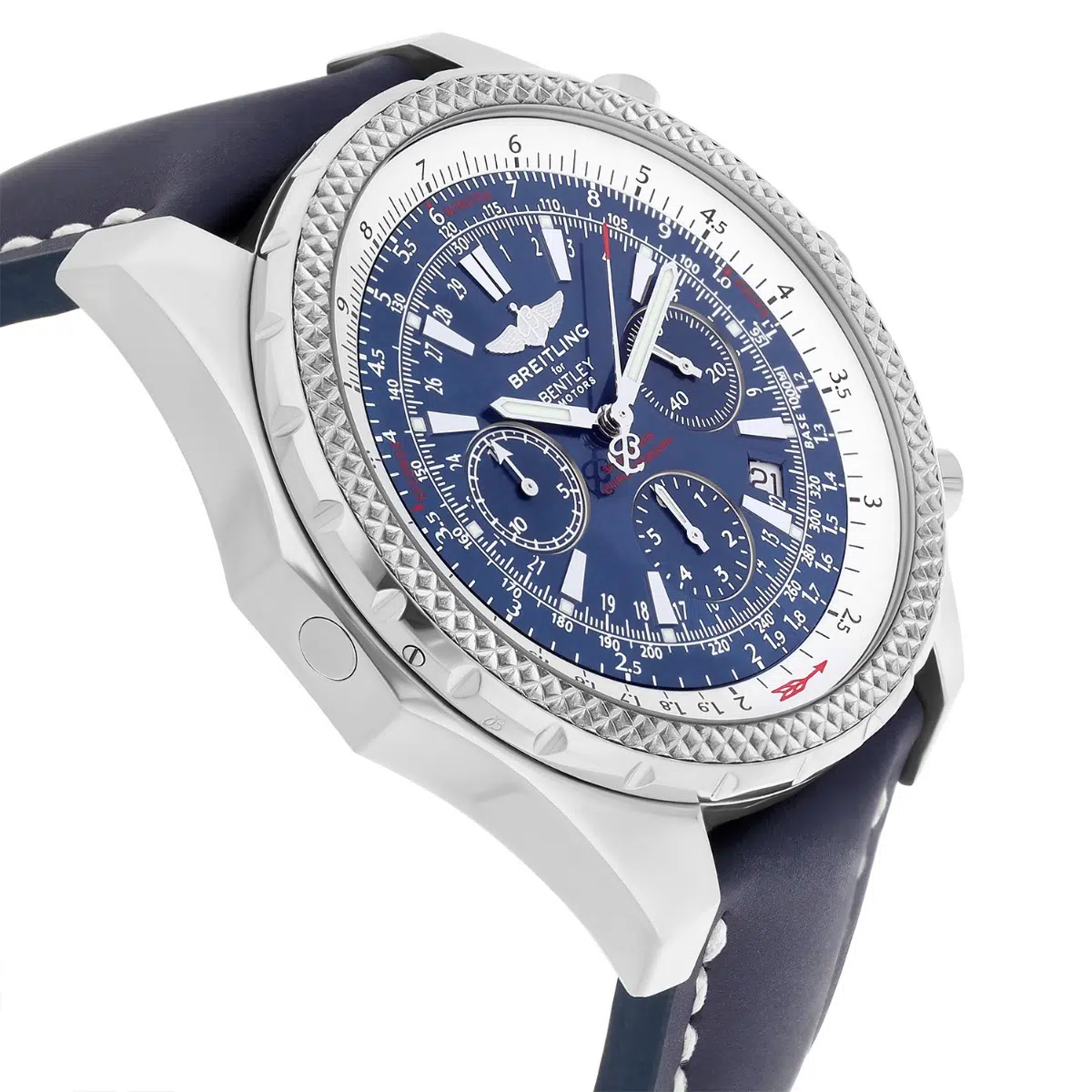 Breitling for Bentley Motors Blue Dial, Blue Strap Stainless Steel Watch A25362 – image 6