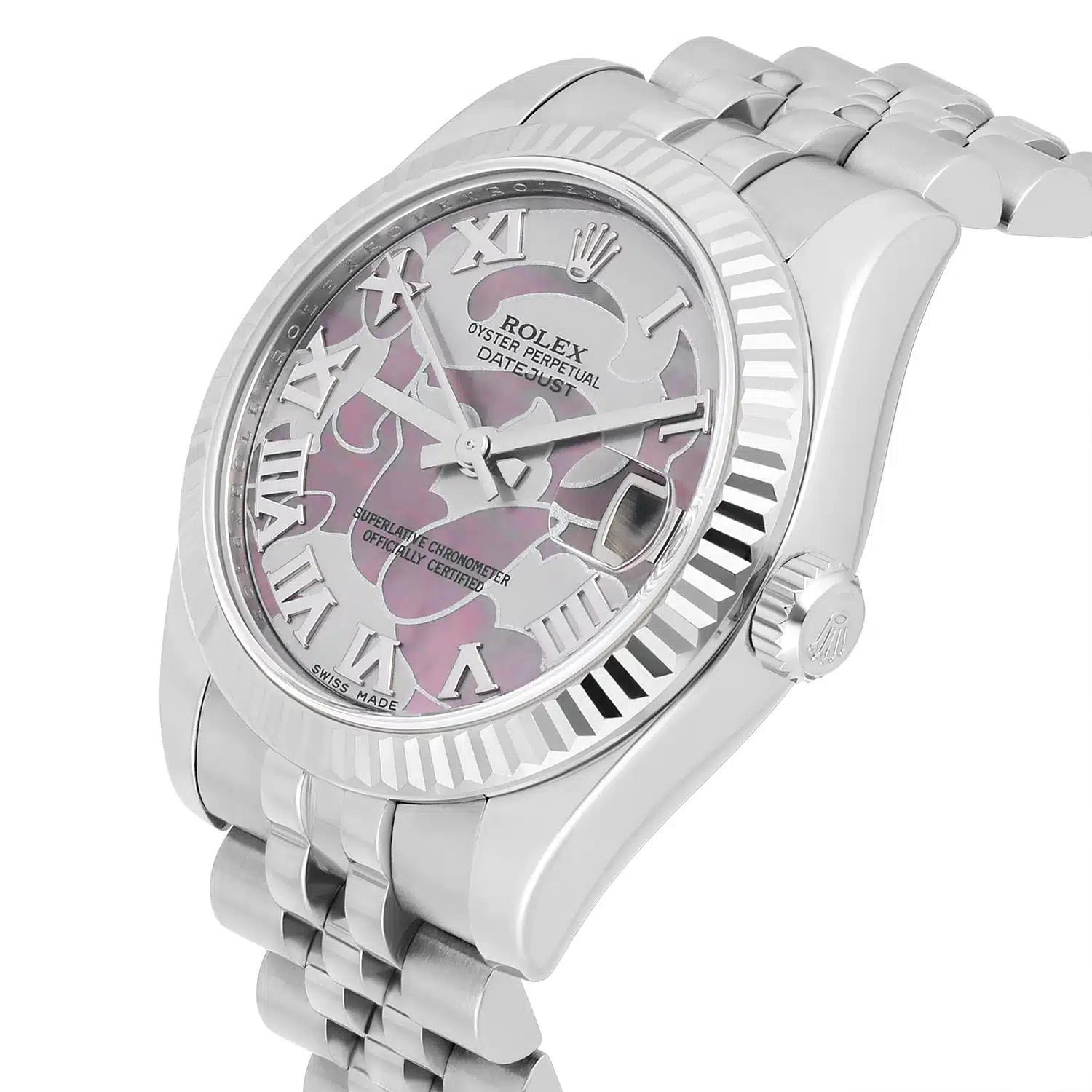 Rolex Datejust 31 Steel & White Gold 178274 Rare Goldust Dream Pearl Roman Dial – image 4