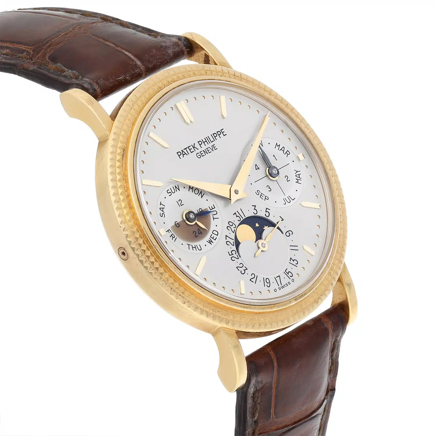 Patek Philippe Perpetual Calendar 18k Yellow Gold Watch 5039J Complete 2005 – image 7