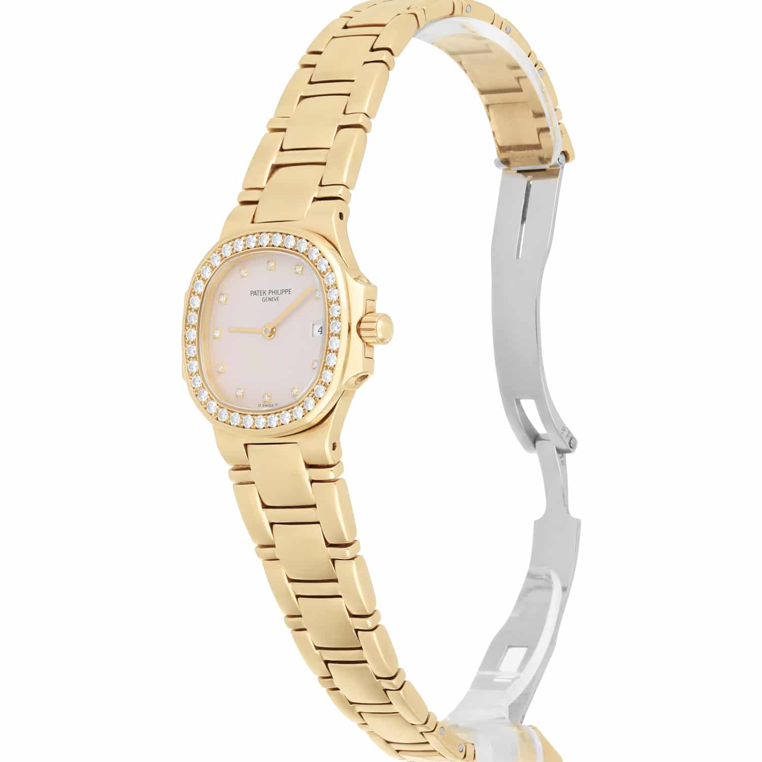 Patek Philippe Nautilus 4700/53 18K Yellow Gold and Diamonds 28mm Quartz Watch