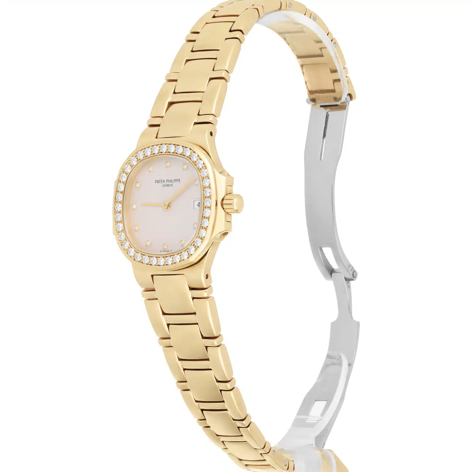 Patek Philippe Nautilus 4700/53 18K Yellow Gold and Diamonds 28mm Quartz Watch – image 3