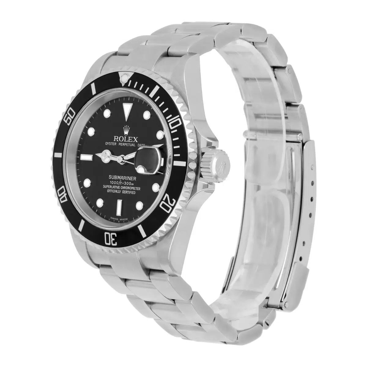 Rolex Men's Submariner Date 16610 Stainless Steel 40MM Black Dial Oyster Watch 1998 – image 3