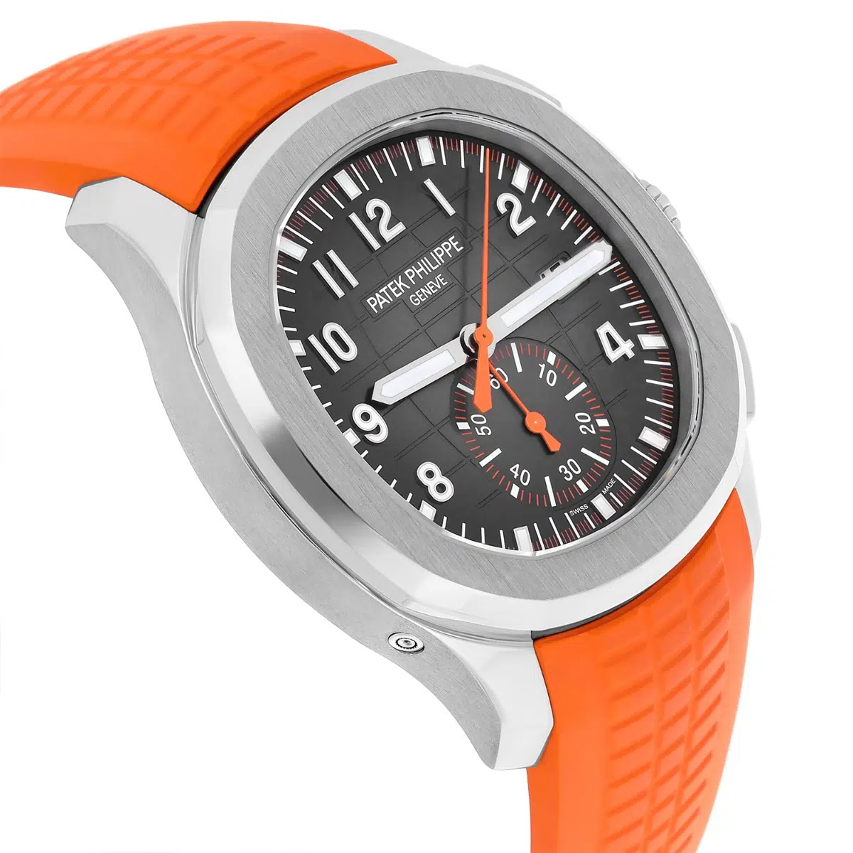 Patek Philippe 5968A Aquanaut Chronograph Orange Band Mens Watch Box/Papers – image 5