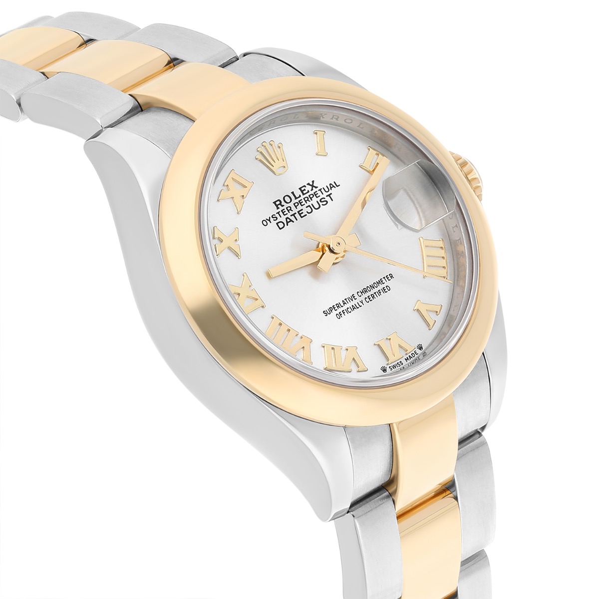 Rolex Lady Datejust 279163 Stainless Steel and Yellow Gold with Silver Roman Dial Ladies Watch
