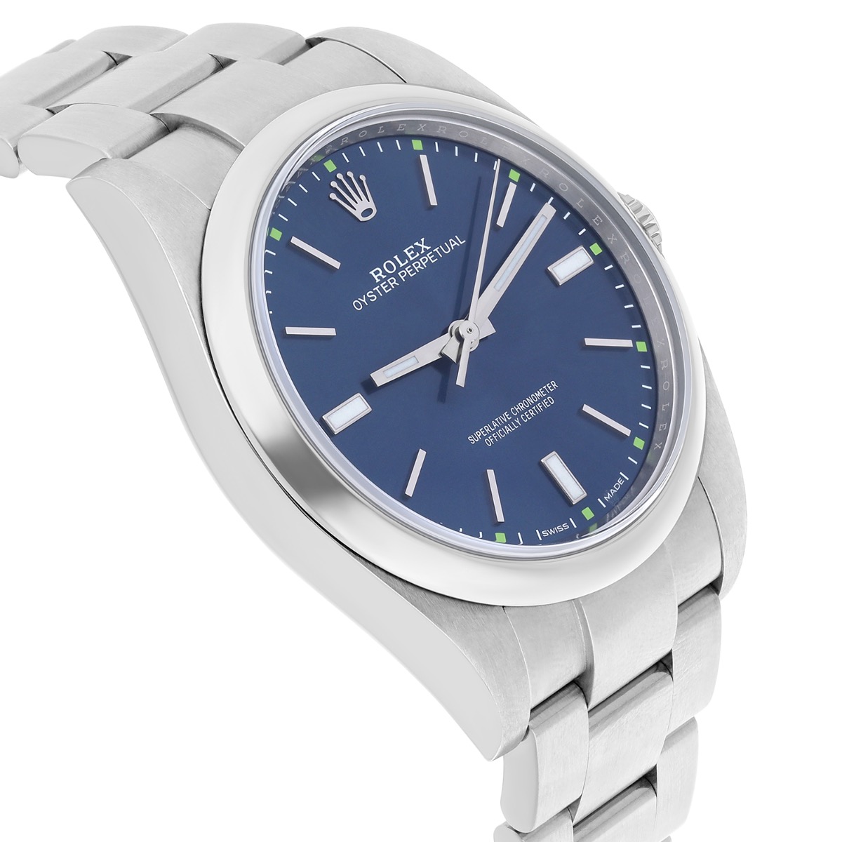 Rolex Oyster Perpetual 114300 Blue Dial Oyster Bracelet Box/Papers