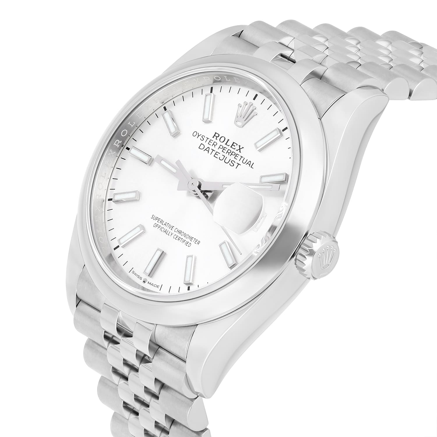 Rolex Datejust 36mm Jubilee Steel Silver Dial Automatic Mens Watch 126200 - 2023