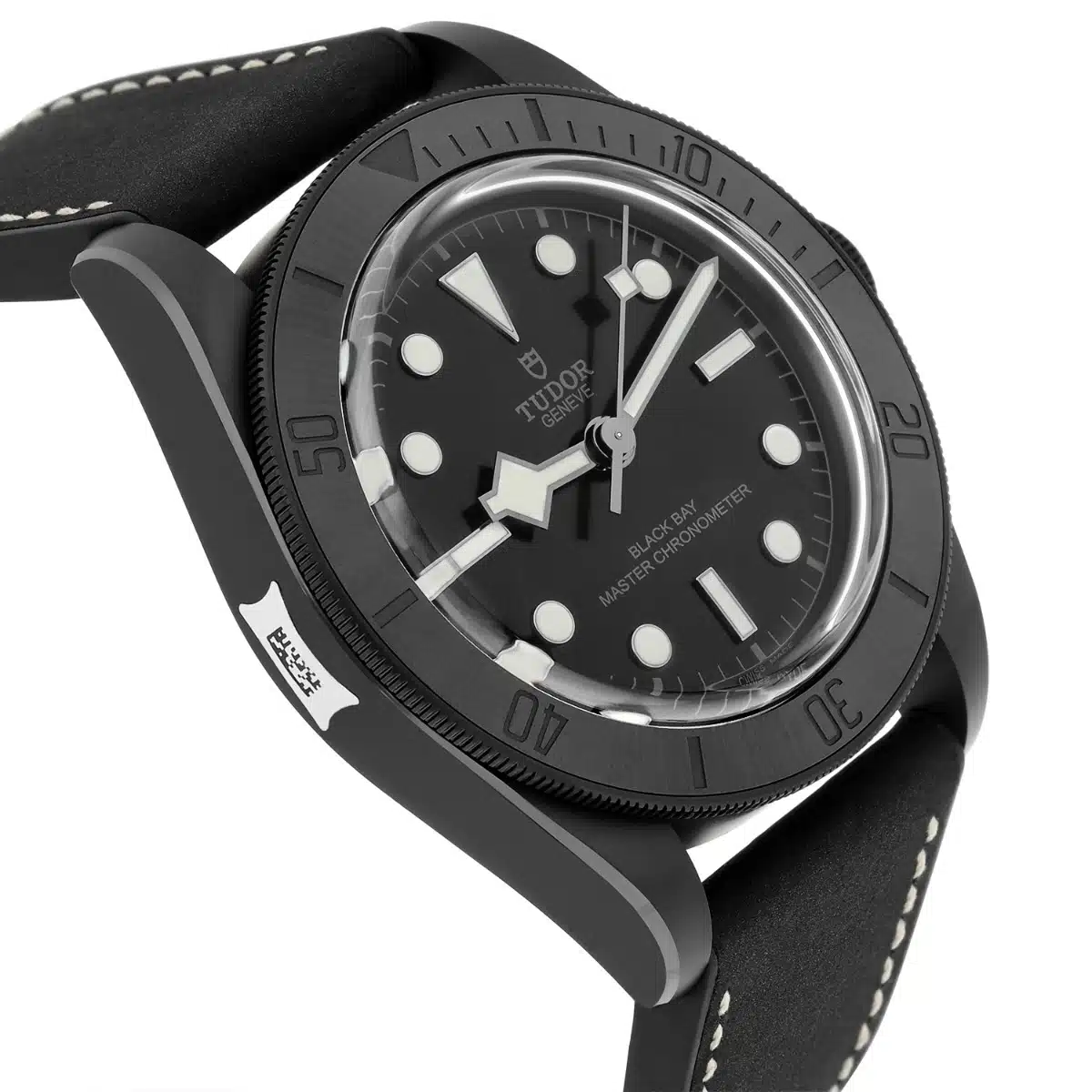 Tudor Black Bay 41 Black Ceramic Leather Strap Men's Watch M79210CNU-0001 Unworn – image 4