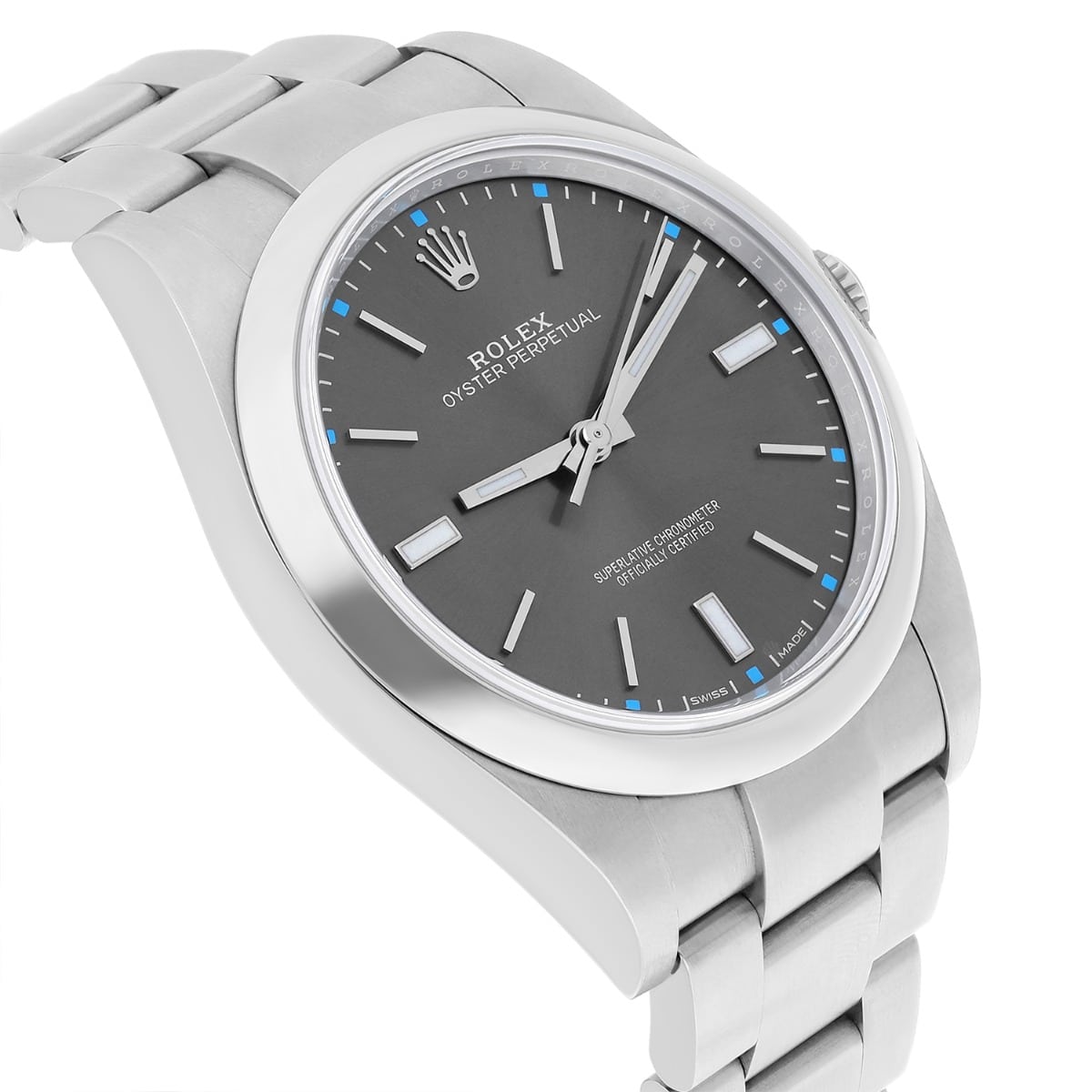 Rolex Oyster Perpetual 114300 Blue Dial Oyster Bracelet Box