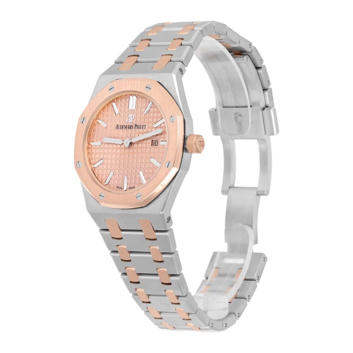 Audemars Piguet Royal Oak 33mm Quartz 67650SR.OO.1261SR.01 Pink Dial Watch With Box/Papers