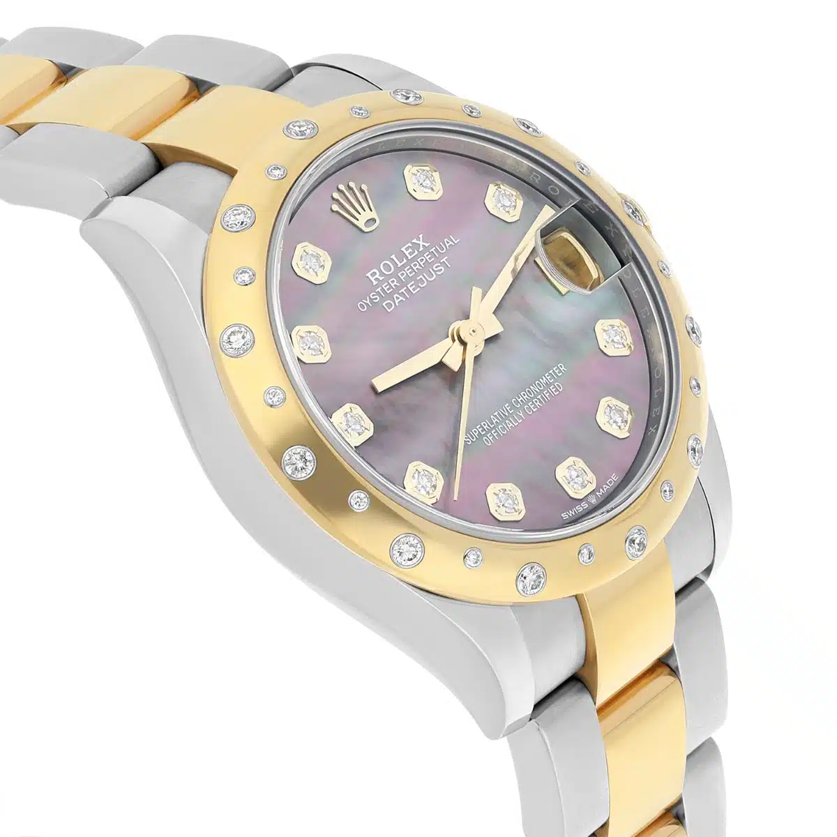 Rolex Women's Datejust 31 278343RBR Black Mother of Pearl Diamond Oyster Mint – image 6