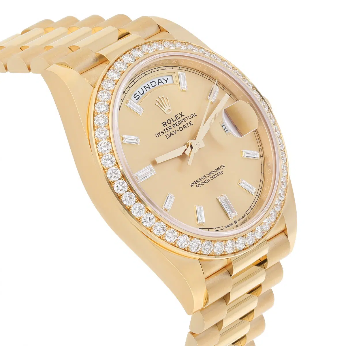 Rolex Day Date 40 Presidential 228348RBR-0002 Yellow Gold Factory Diamond Dial Bezel – image 4