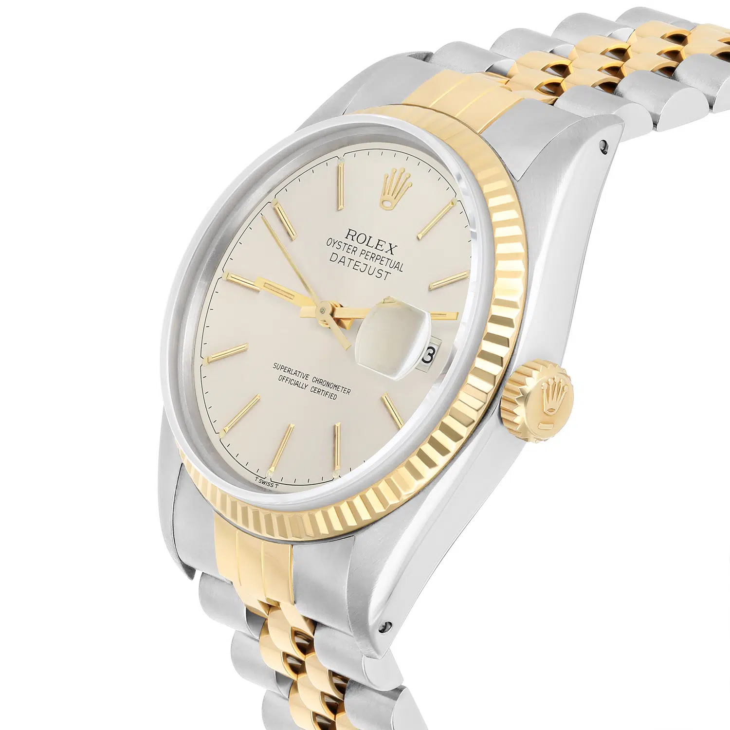 Rolex Datejust 36 Two Tone Silver lndex Dial Jubilee 16013 Circa 1982 – image 5