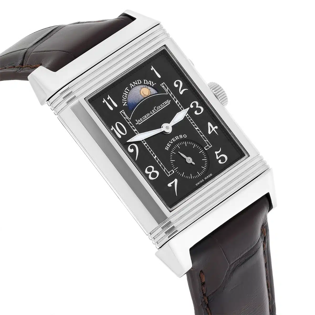 Jaeger LeCoultre Reverso Duo Night Day Size 26x42mm 18K White Gold Watch 270.3.54 – image 5