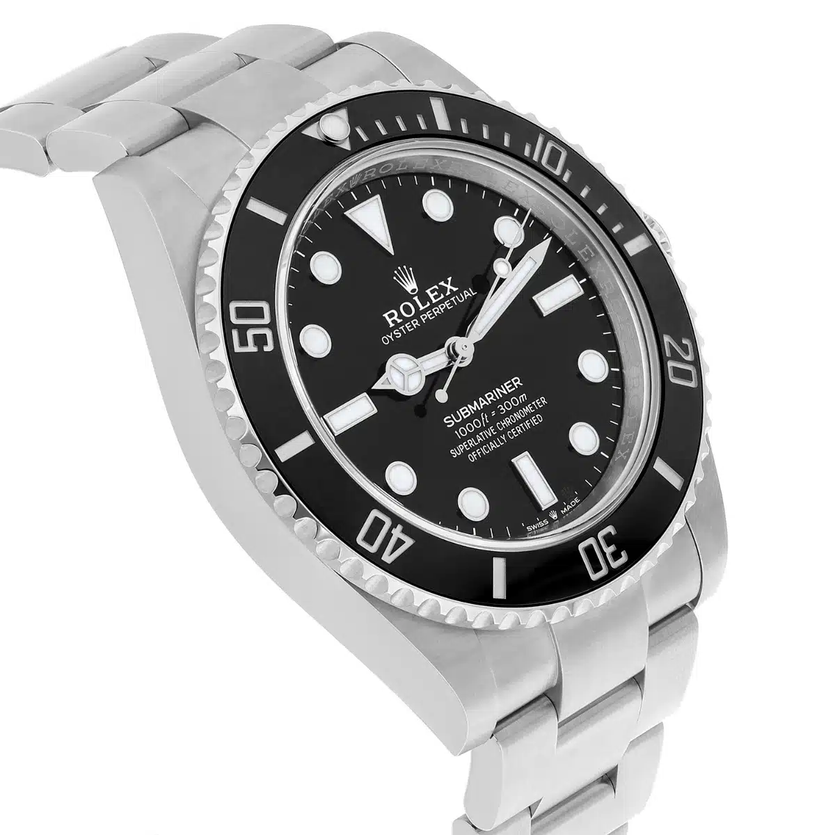 Rolex No Date Submariner 124060 41mm Stainless Steel with Black Dial Watch 2021 – image 4