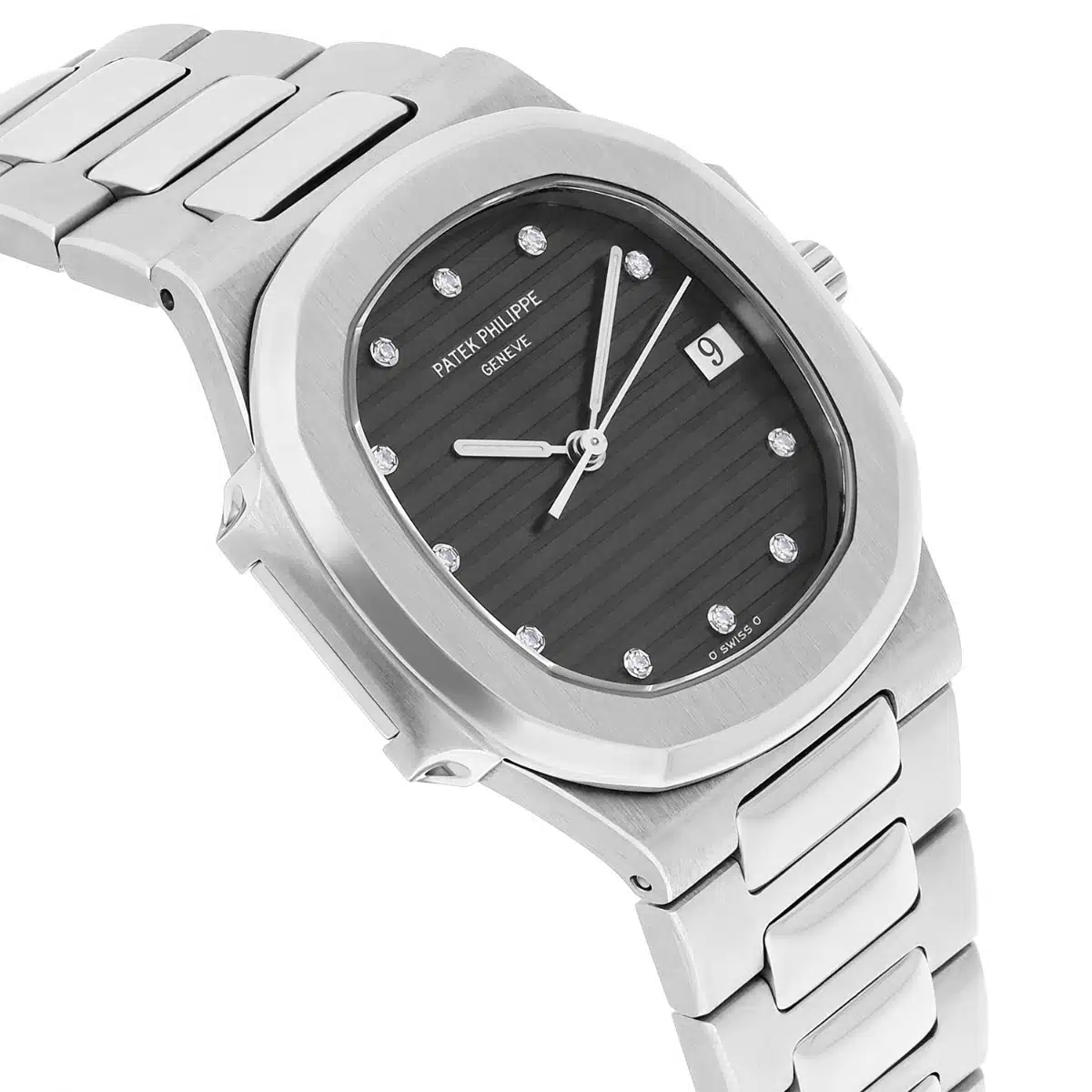 Patek Philippe Nautilus Quartz 33mm Black Dial Stainless Steel Watch 3900/1 Box and Papers – image 5
