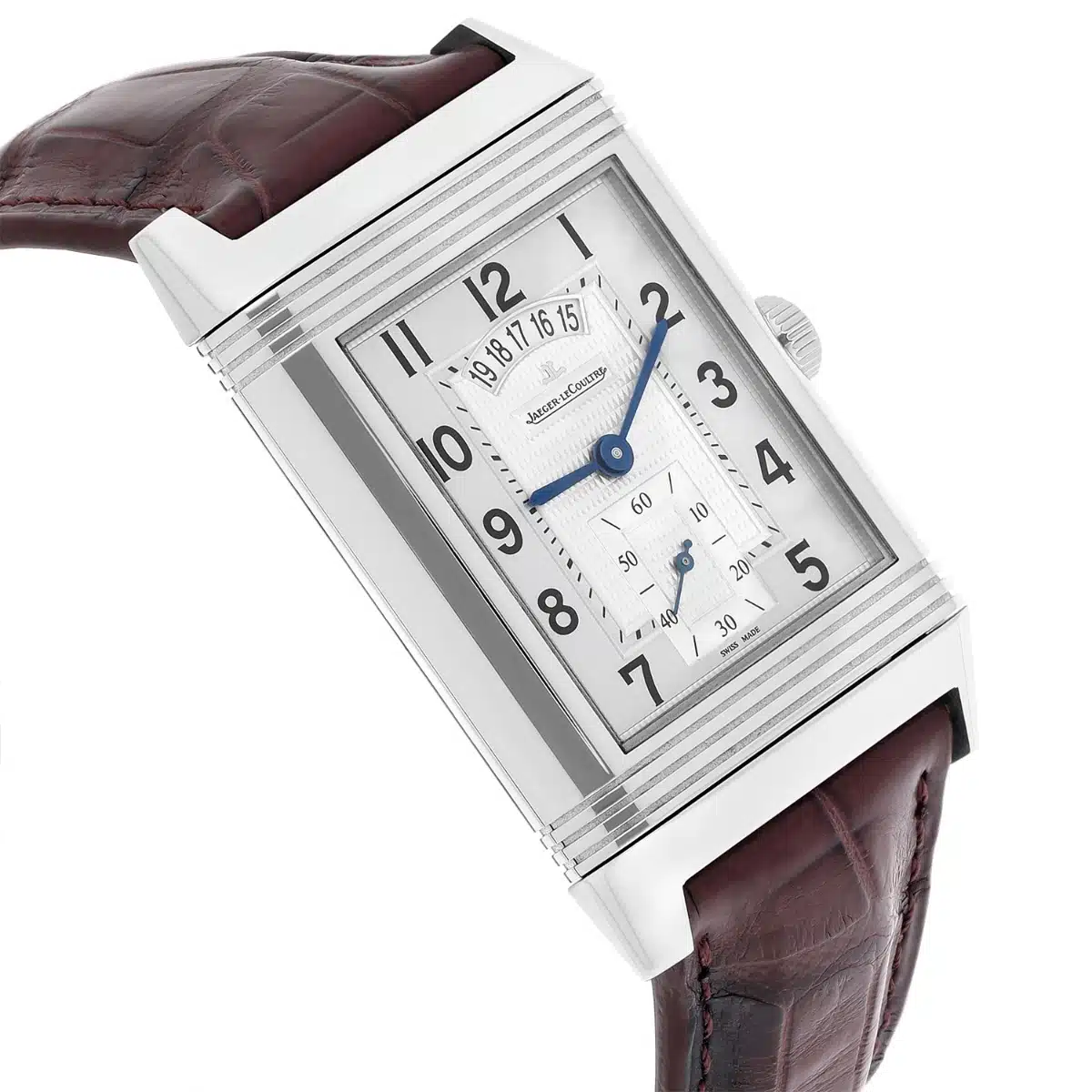 Jaeger-LeCoultre Grande Reverso Duo 273.8.85 Men’s Stainless Steel Watch B/P – image 7