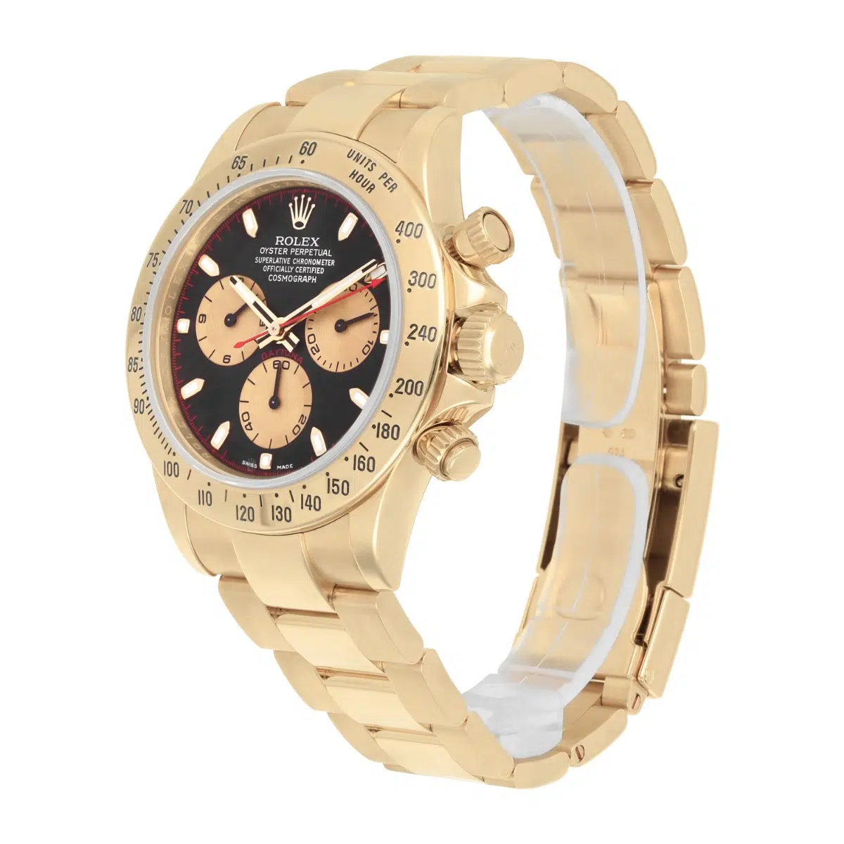 Mint 18K Yellow Gold 40mm Rolex Cosmograph Daytona 116528 Paul Newman – image 4