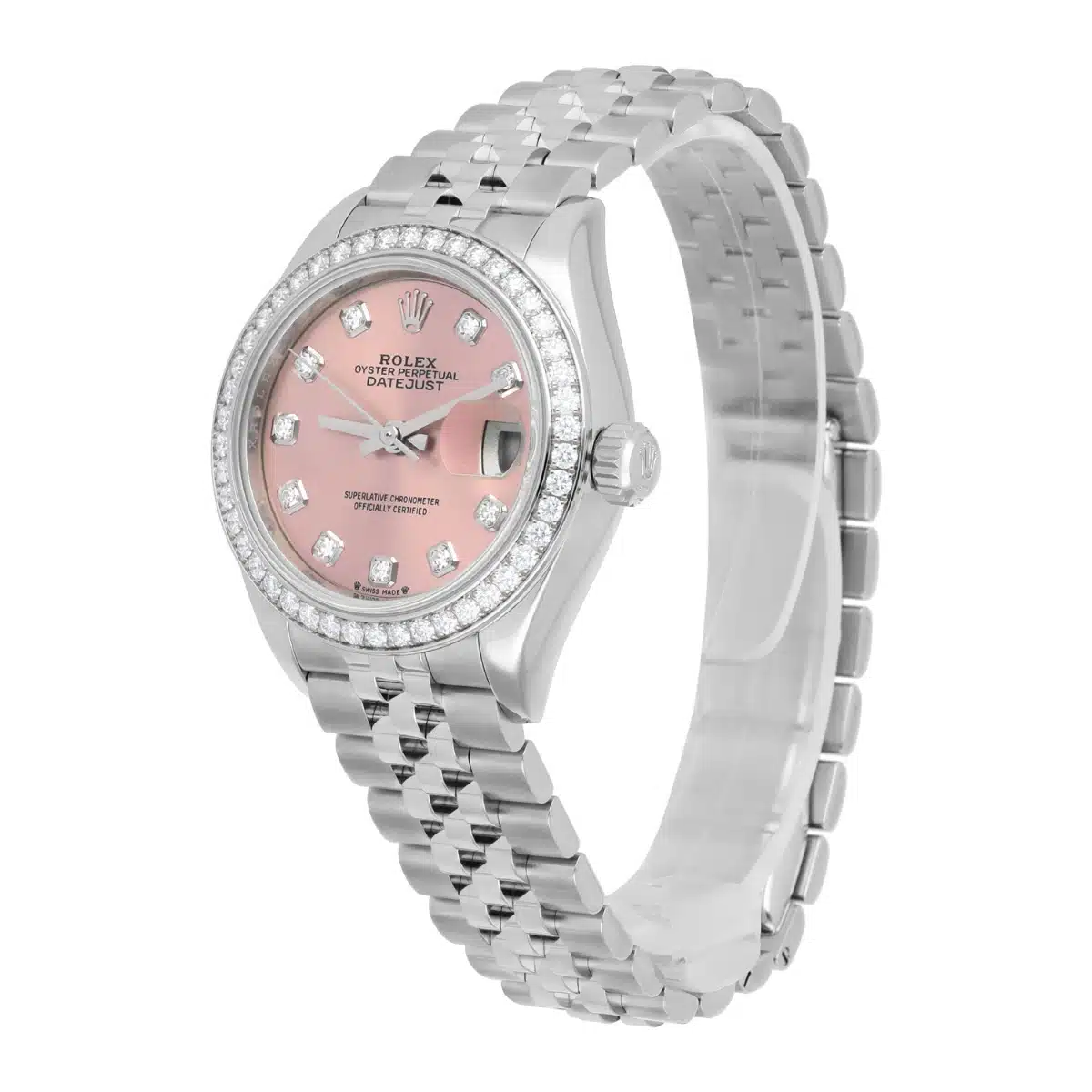 Rolex Lady-Datejust 28mm 279384RBR Pink Diamond Jubilee Complete – image 3