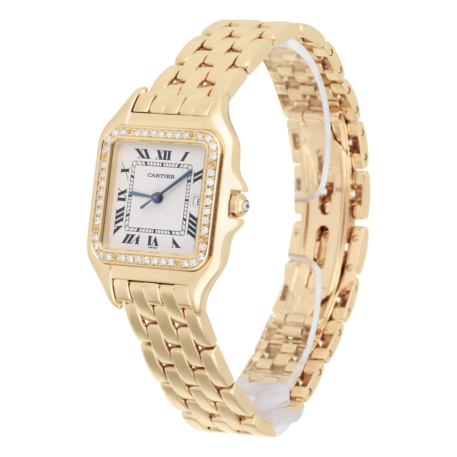 Cartier Panthere 29mm Ladies Large 18K Yellow Gold Watch with Diamonds 887968