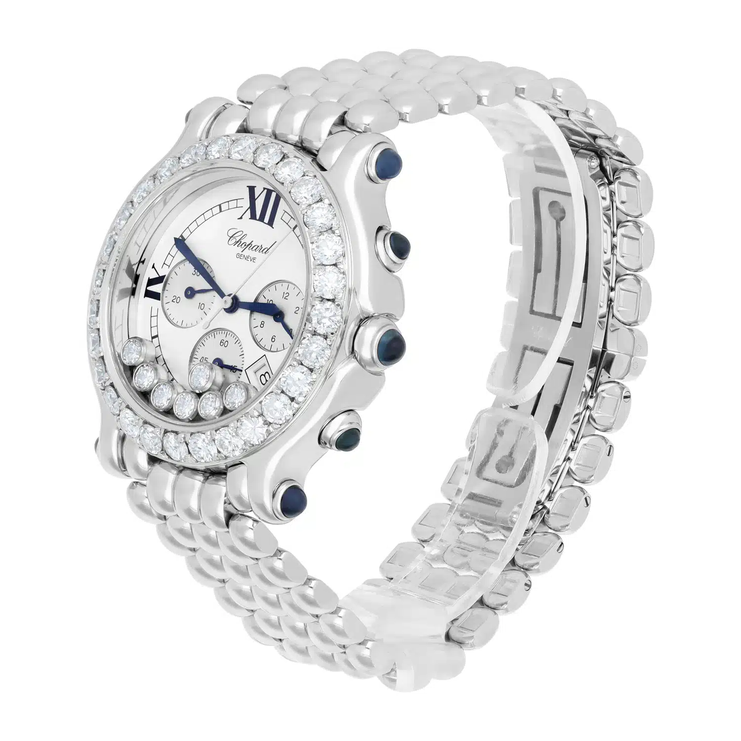 Chopard Happy Sport Chronograph Steel Ladies Watch with Diamonds 38mm 28/8267-23 – image 3