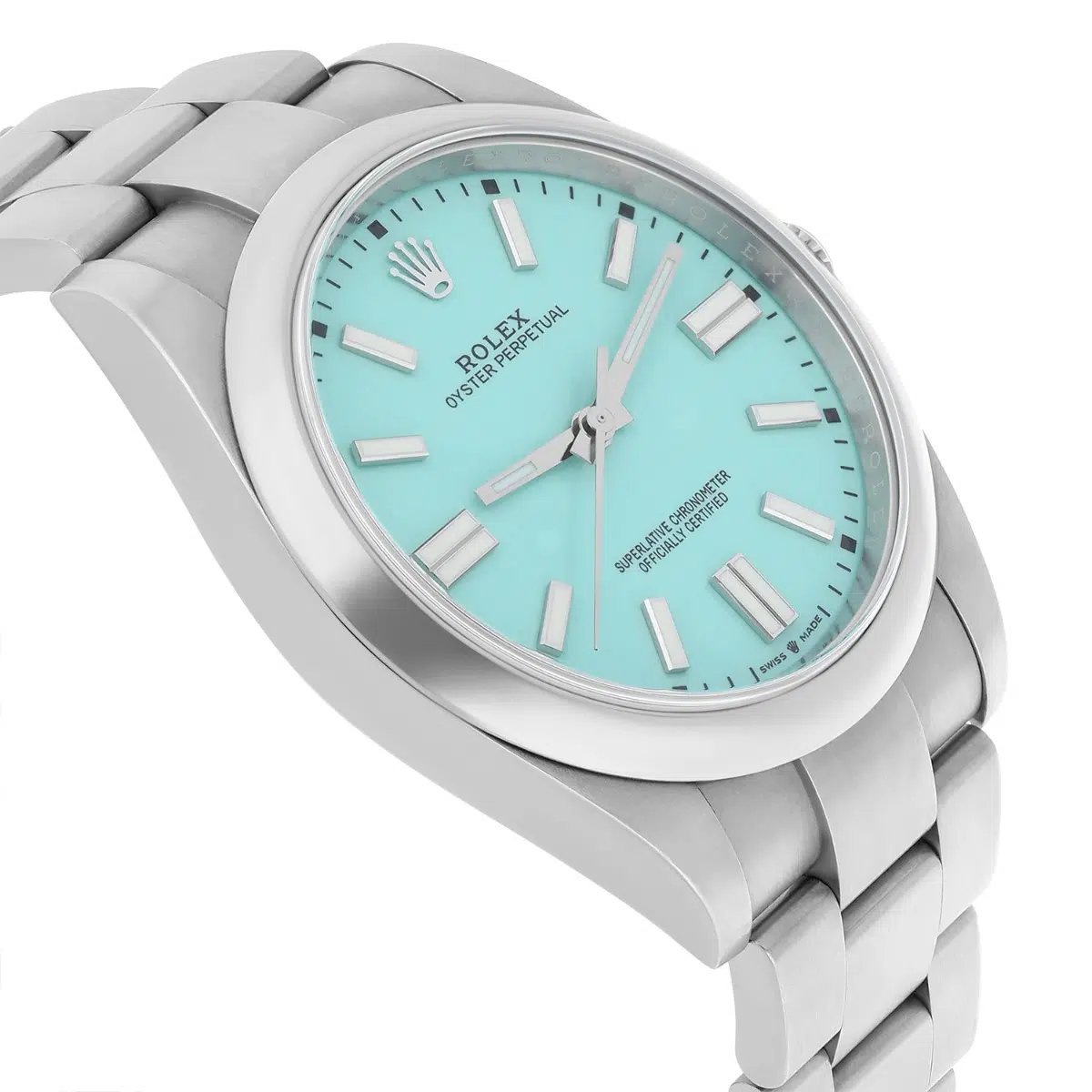 Rolex Oyster Perpetual 124300-0006 Tiffany Turquoise 41mm Stainless Steel Mint 2021 – image 6