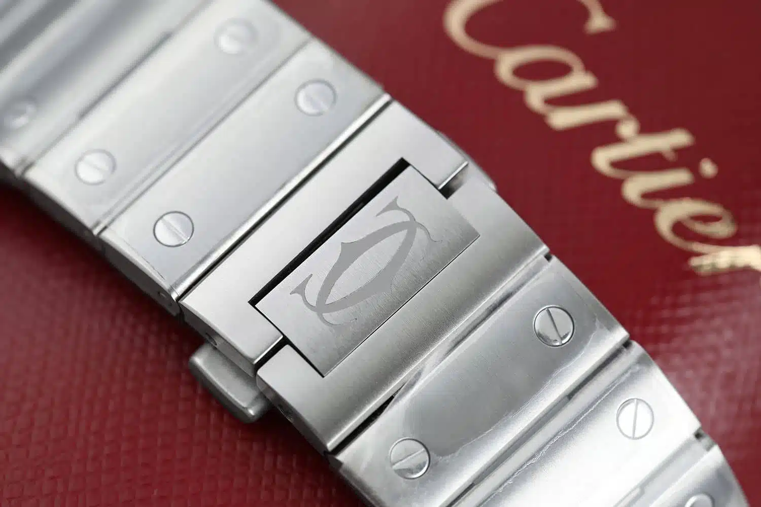 Cartier Santos De Cartier Skeleton WHSA0015 Stainless Steel Watch COMES WITH RUBBER STRAP AND DEPLOYMENT BUCKLE – image 5