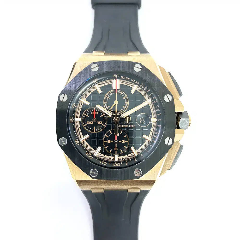 Audemars Piguet Royal Oak Offshore Chronograph 26401RO.OO.A002CA.02 44mm Rose Gold with Black Dial Watch 2018 – image 3