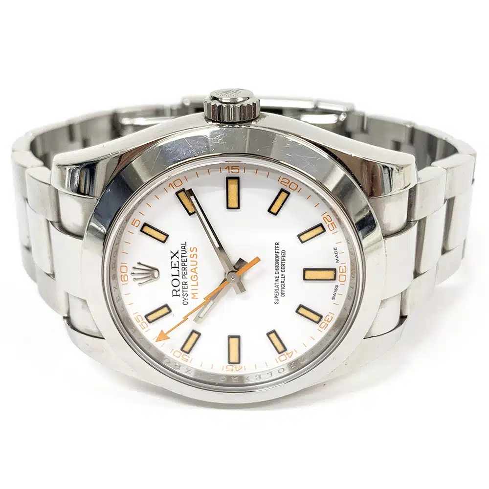 Rolex 116400 Milgauss 40mm Stainless Steel with White Dial Watch 2008 – image 4