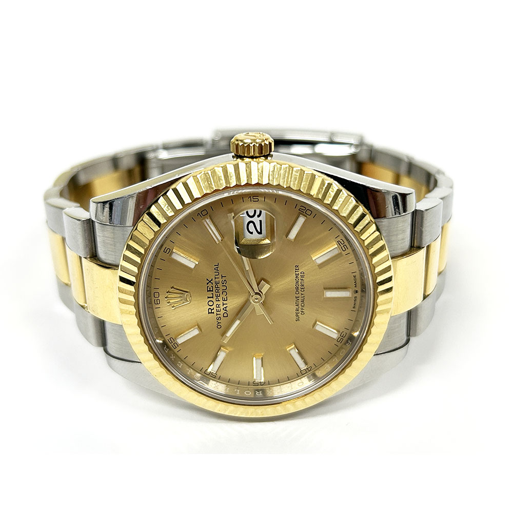 Rolex Datejust Stainless Steel 41mm 126333 with Champagne Dial Watch 2020