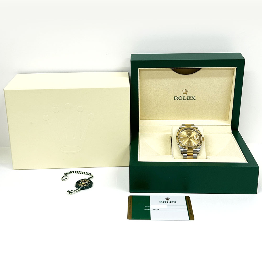 Rolex Datejust Stainless Steel 41mm 126333 with Champagne Dial Watch 2020