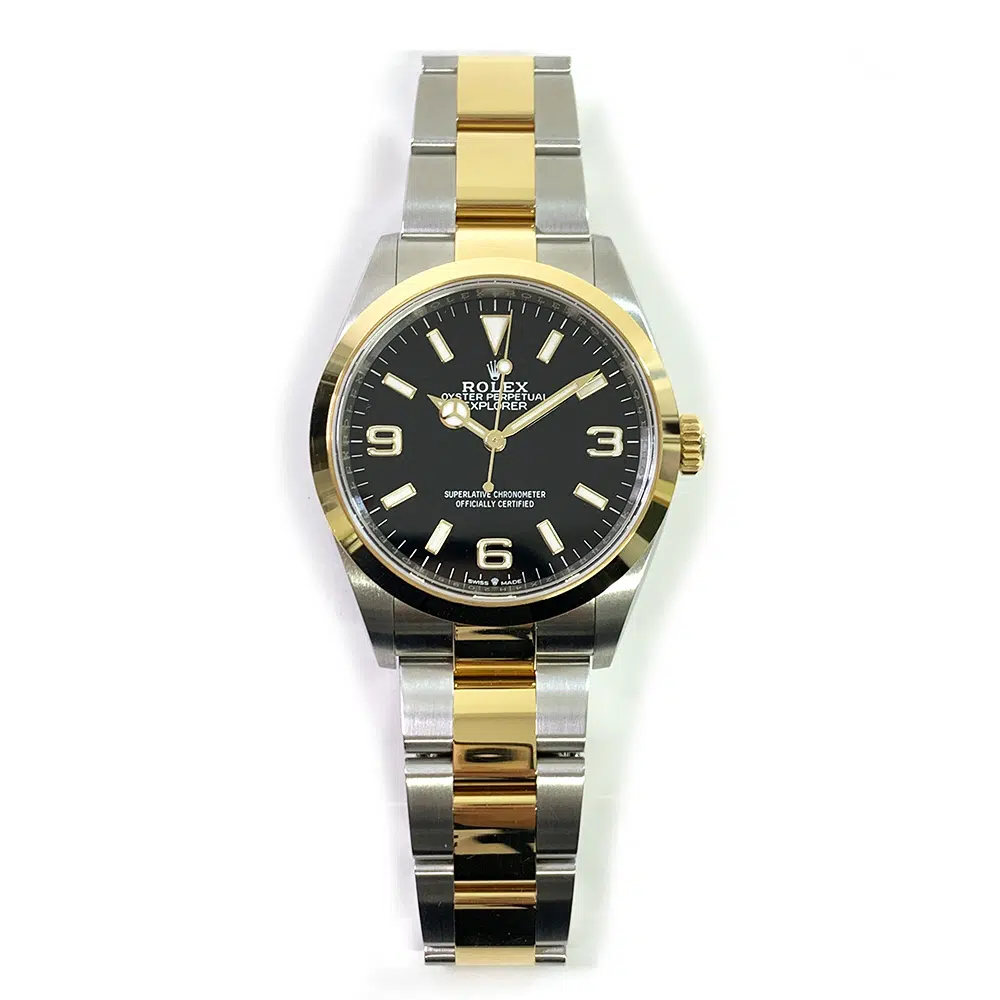 Rolex Explorer 36 Gold and Steel 124273 Black Arabic/Index Dial Oyster Watch 2022 – image 3
