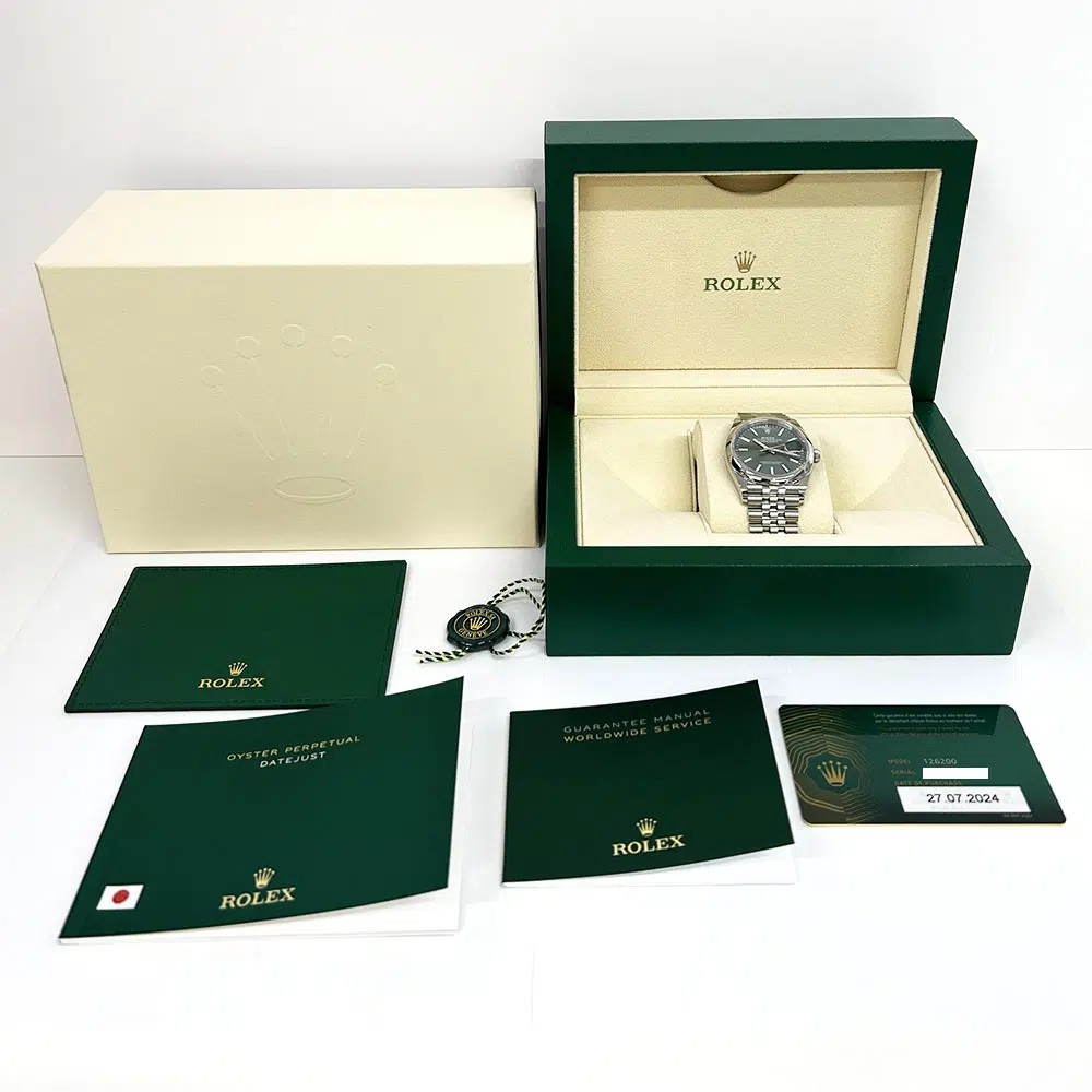 Rolex Datejust Jubilee Bracelet 36mm Stainless Steel Watch 126200-0023 Green Index Dial 2024 – image 8