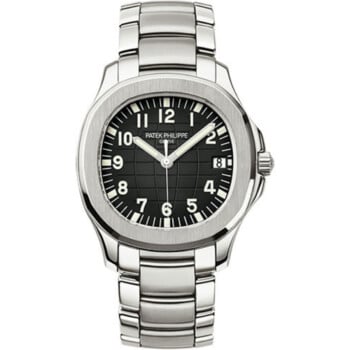 Patek Philippe Men’s Aquanaut 5167/1A-001 Stainless Steel Bracelet Black Dial Watch 2024