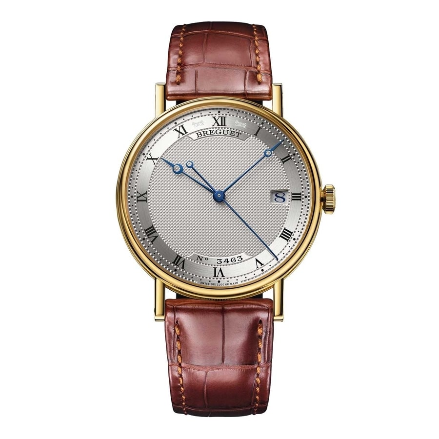 Breguet Classique 5177BA/15/9V6 Yellow Gold with Brown Crocodile Leather Watch