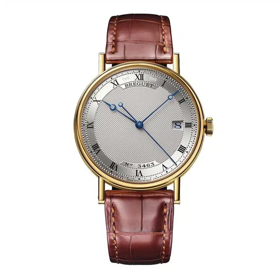 Breguet Classique 5177BA/15/9V6 Yellow Gold with Brown Crocodile Leather Watch