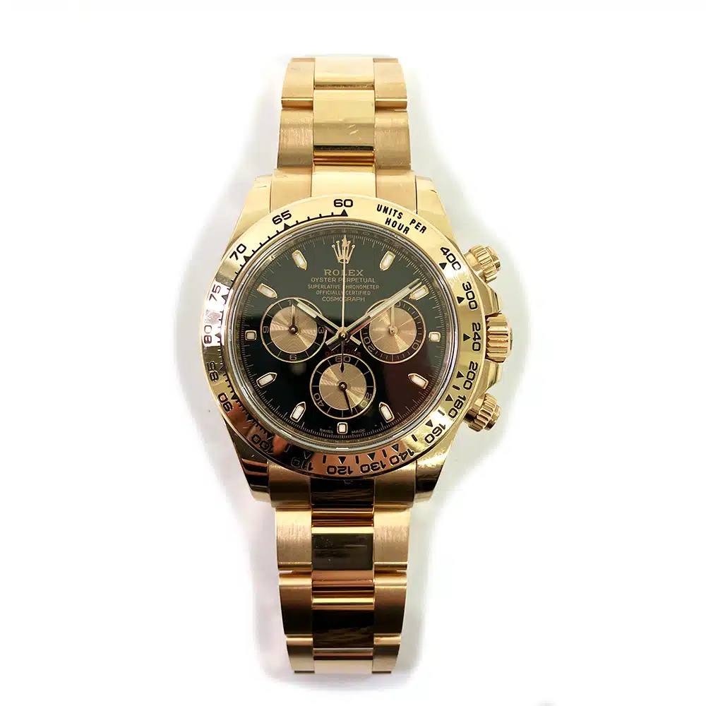 Rolex Cosmograph Daytona Black Dial 116505-0008 Rose Gold Oyster Watch 2017 – image 2
