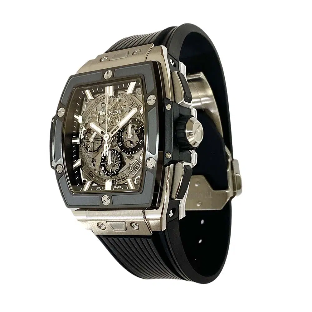 Hublot Spirit of Big Bang 642.NM.0170.RX titanium watch, dial detail