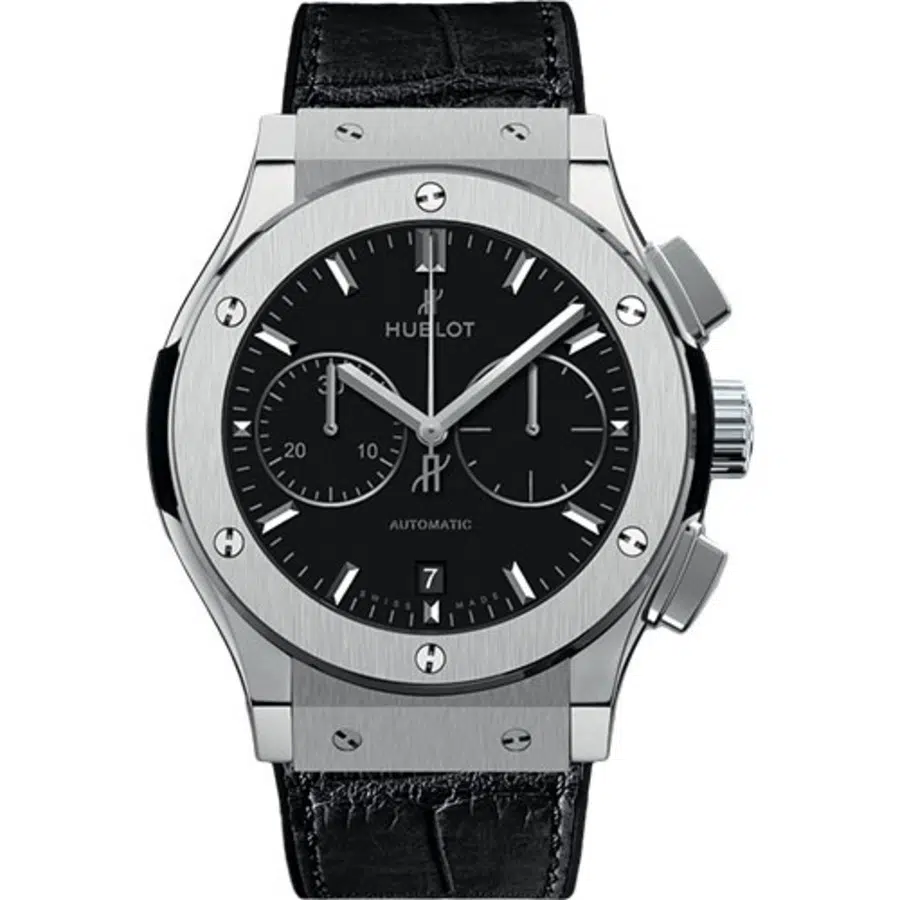 Hublot Classic Fusion 521.NX.1171.LR Chronograph Titanium Black Alligator Watch 2024