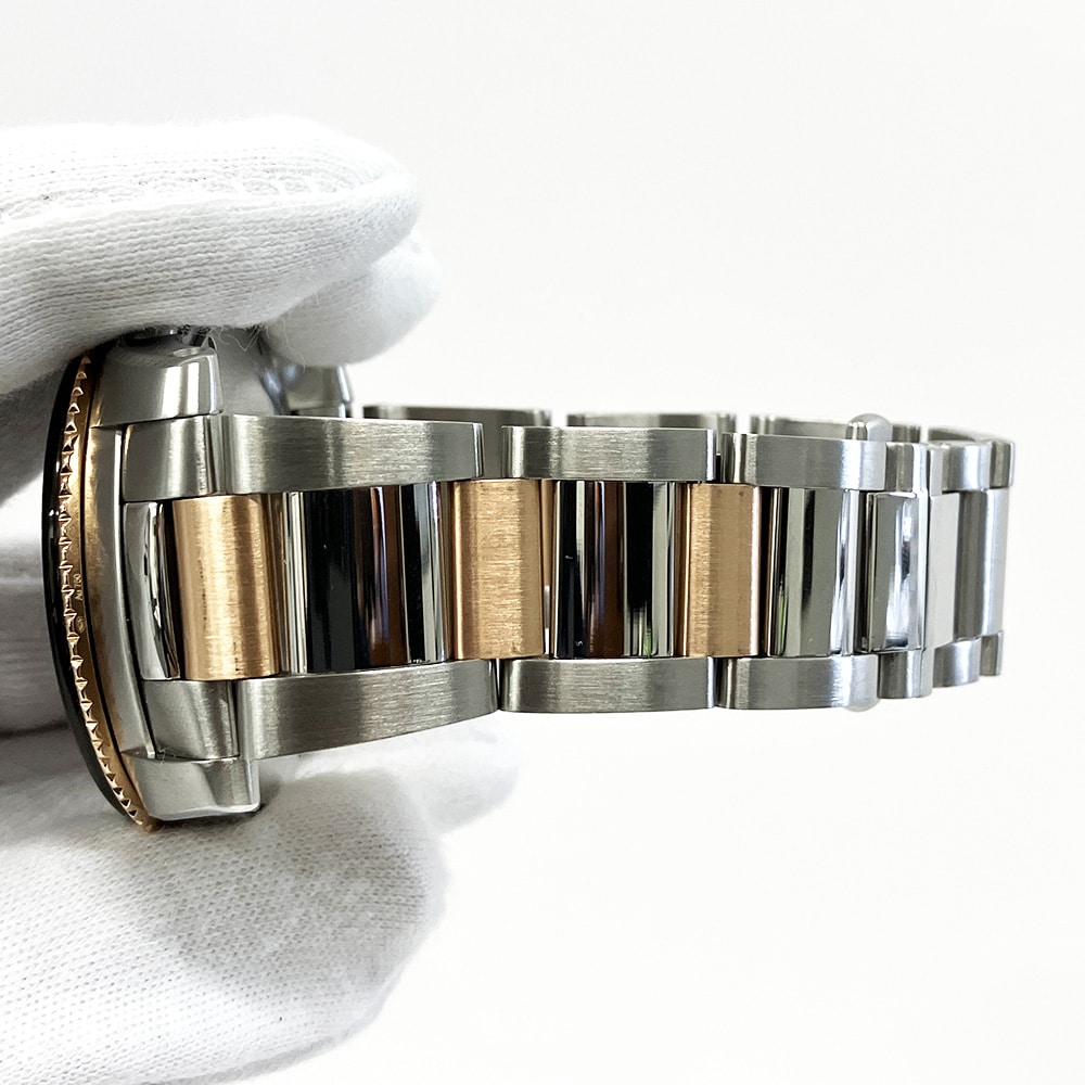 Cartier Calibre De Cartier Diver W700054 42mm 18kt Rose Gold/Stainless Steel with Black Dial Watch 2018