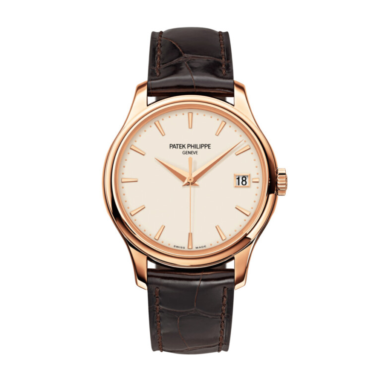 Patek Philippe Calatrava 5227R-001 rose gold watch, alligator strap