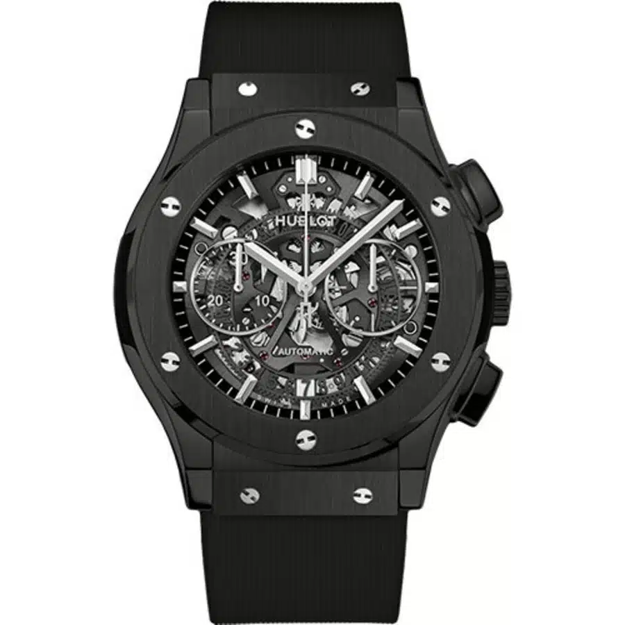 Hublot Classic Fusion Aerofusion Chronograph 525.CM.0170.RX Automatic Black Magic Skeleton Dial Men's Watch 2024