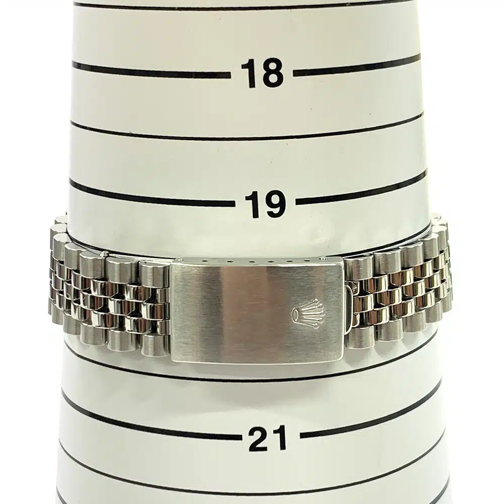 Rolex Datejust 36mm 16220 Jubilee Stainless Steel Watch Silver Index Dial 1996 – image 6