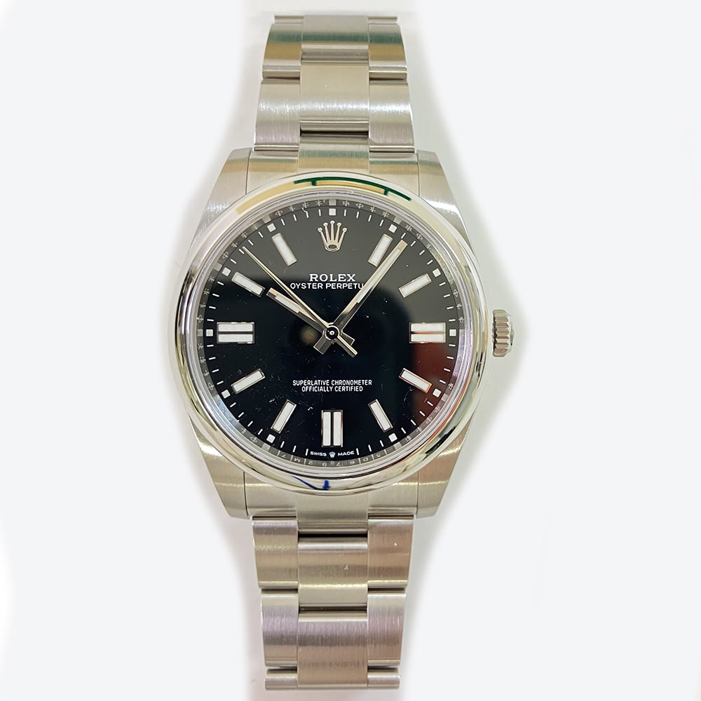 Rolex Oyster Perpetual 124300-0002 41mm Stainless Steel with Black Dial Watch 2024