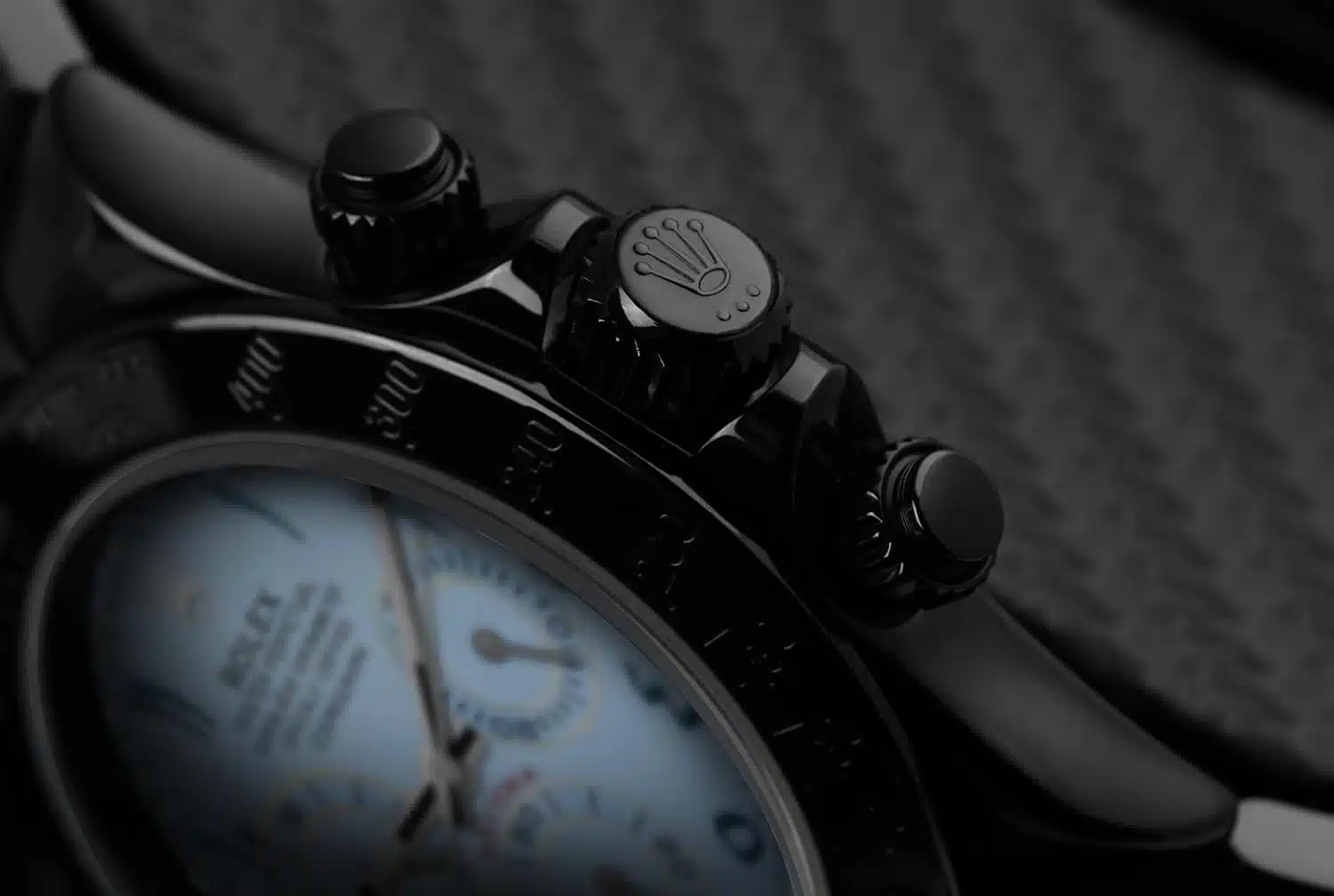 Rolex Oyster Perpetual Cosmograph Daytona Ice Blue Dial Black PVD/DLC Coated Watch 116523 – image 7