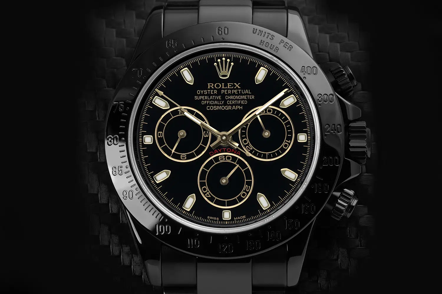 Rolex 116523 Daytona Black PVD/DLC Coated Watch with Black Dial – image 2