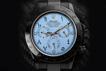 Rolex Oyster Perpetual Cosmograph Daytona Ice Blue Dial Black PVD/DLC Coated Watch 116523 – alternate view